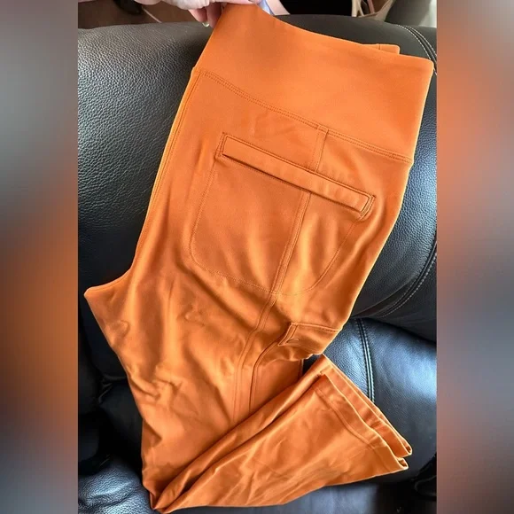 Athleta Delancey Straight Cargo Pant Orange - Picture 10 of 14
